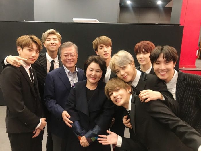 BTS встретились с президентом Мун Чжэ Ином в Париже