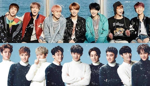K-Pop исполнители в рейтинге Billboard «Social 50»