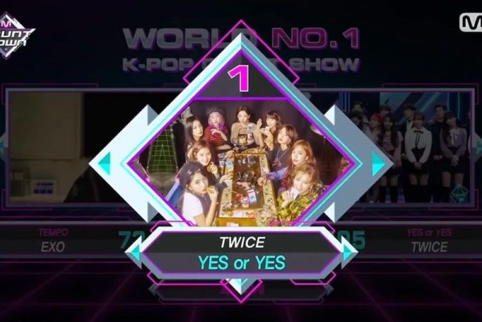Вторая победа TWICE с «Yes Or Yes» на M!Countdown + выступления участников