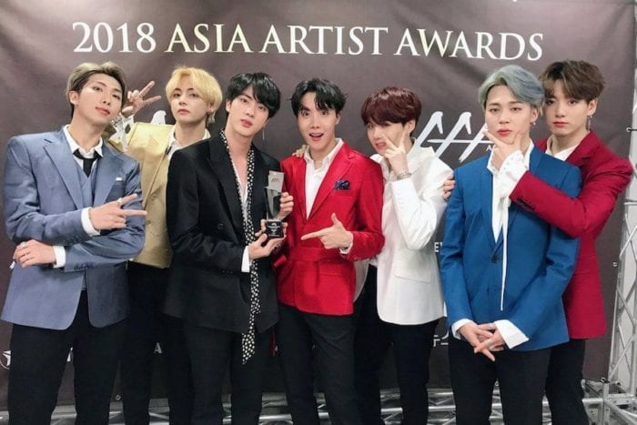 BTS получили Дэсан на церемонии награждения 2018 Asia Artist Awards