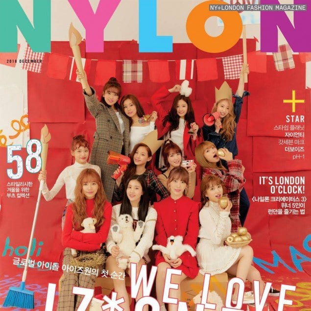 IZONE на своей первой обложке журнала "NYLON Korea"