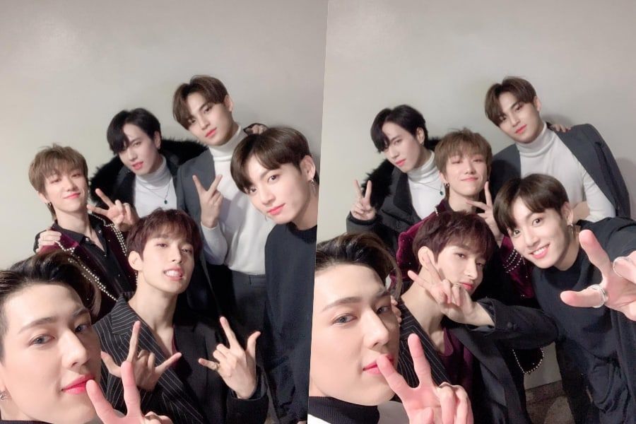 Участники GOT7, SEVENTEEN и BTS в закулисных фото с KBS Gayo Daechukje 2018
