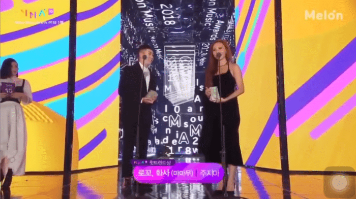 Loco и Хваса получили награду на Melon Music Awards 2018