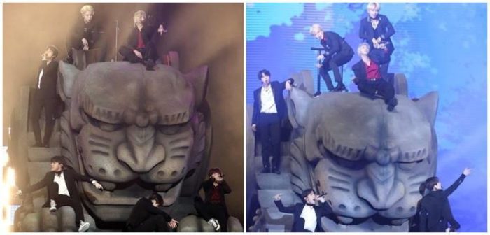 История создания гигантской статуи Хэчи для выступления BTS на Golden Disc Awards