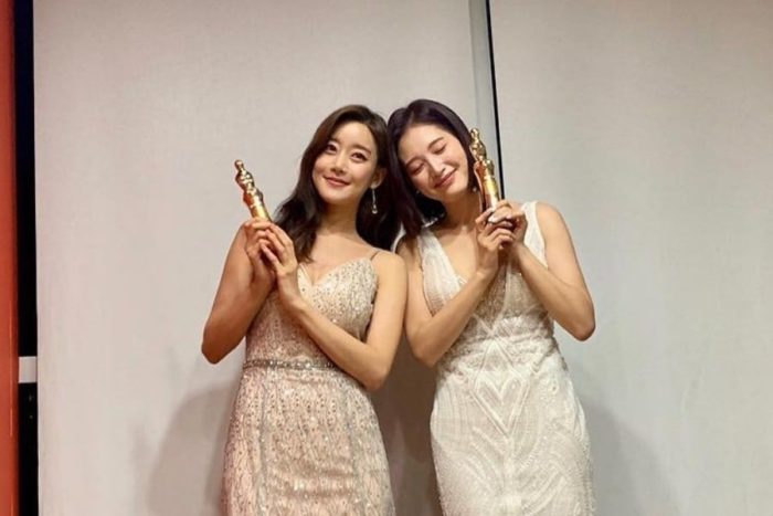 СынА и Джэгён из Rainbow воссоединились на 2018 MBC Drama Awards