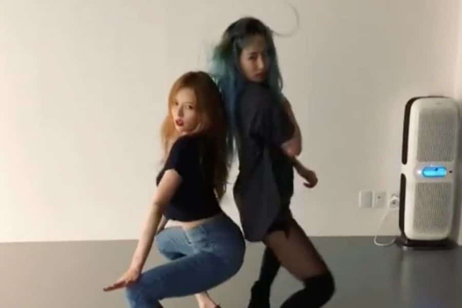 Бывшие одногруппницы Хёна и HA:TFELT продемонстрировали свою дружбу в сексуальном танцевальном видео