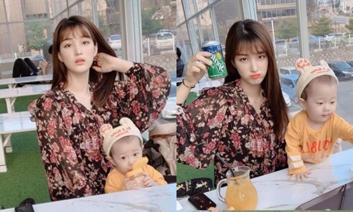 Юльхи выложила фотографии посиделок в кафе со своим ребенком Джэ Юлем