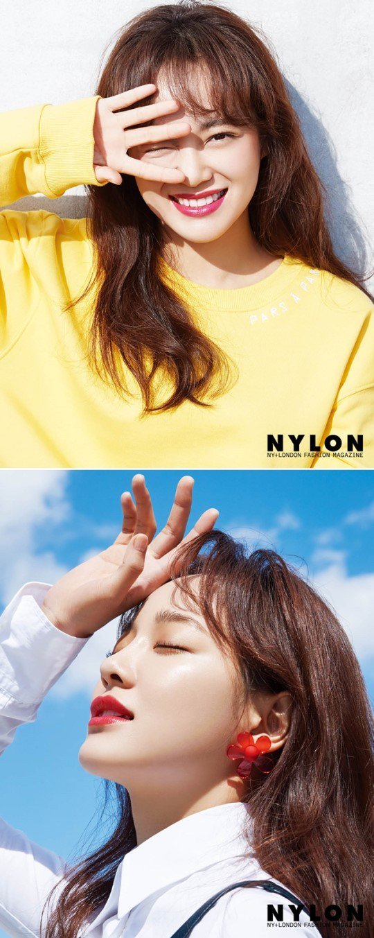 Ким Седжон из Gugudan в свежем, летнем образе для журнала Nylon Magazine