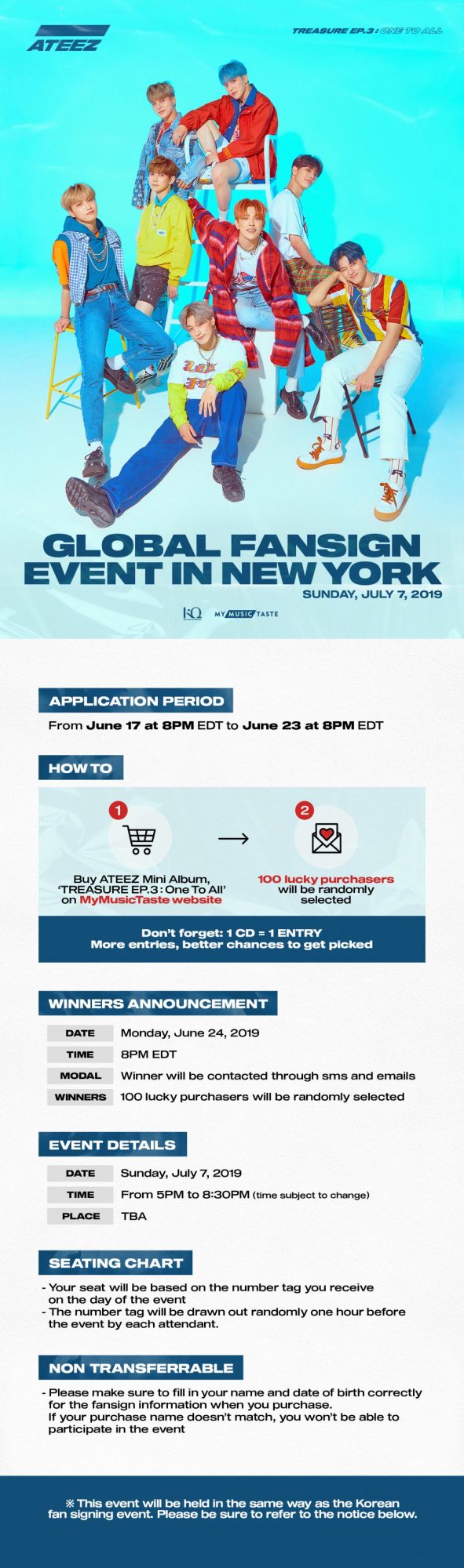 ATEEZ проведут свой первый фансайн в Нью-Йорке