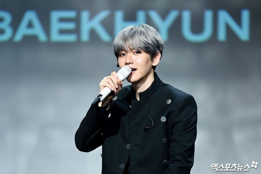 Бэкхён из EXO обсудил свой сольный альбом с журналистами