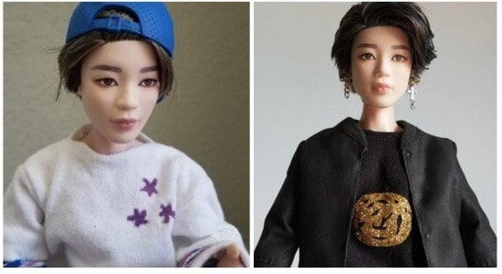 Фанаты по-своему перекрашивают куклу Чимина (BTS) от Mattel