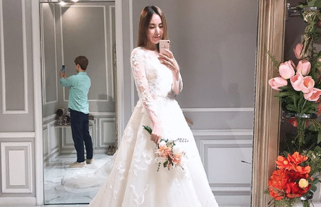 Будущая невеста, Кан Ми Ён из Baby V.O.X, сияет в свадебном платье