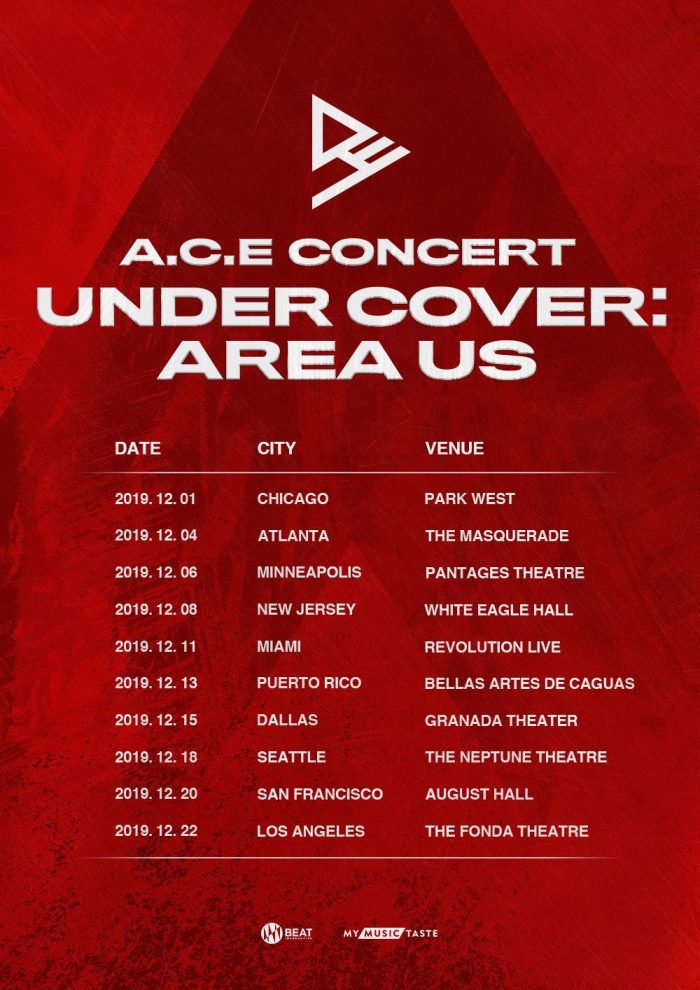 A.C.E анонсировали даты и остановки своего нового тура "Under Cover: Area US"