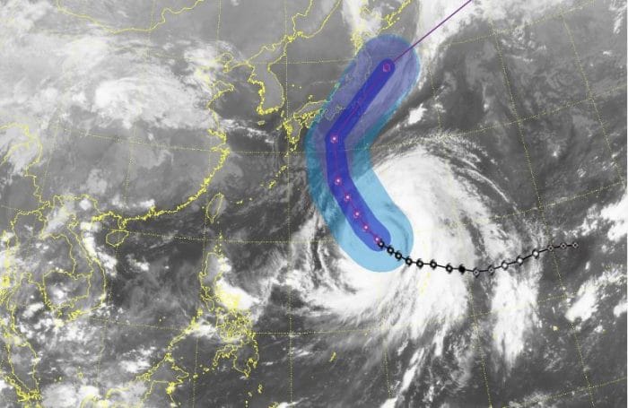 Супер-тайфун Хагибис не затронет Корею, но ударит по Японии