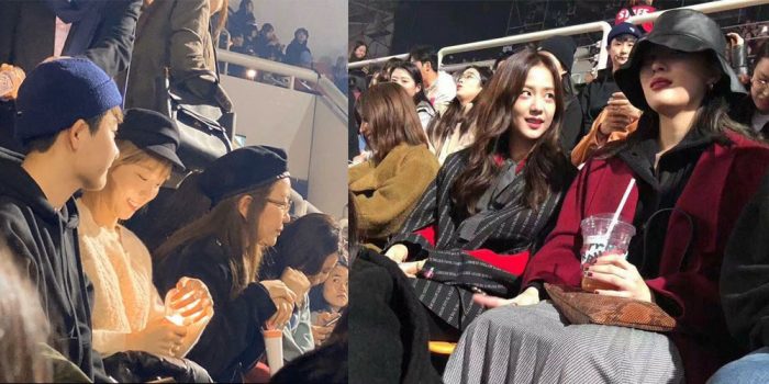 Девушки-айдолы продемонстрировали сестринскую связь, посетив концерт Red Velvet «La Rouge»