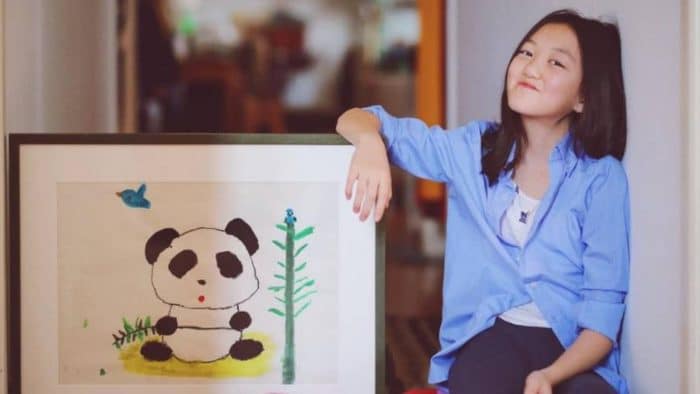 Картина 13-летней дочери певицы Ван Фэй продана за рекордную сумму