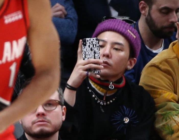 G-Dragon (BIGBANG) замечен на баскетбольном матче в США