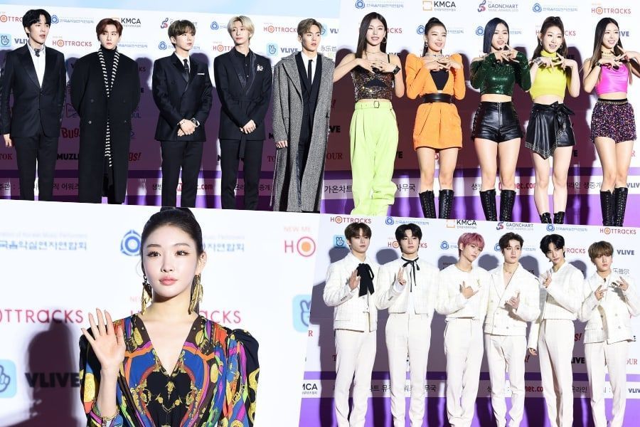 Звезды на красной дорожке Gaon Chart Music Awards