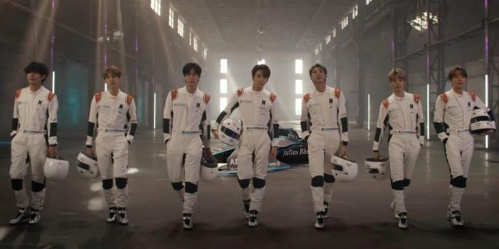 BTS в рекламном ролике Formula E