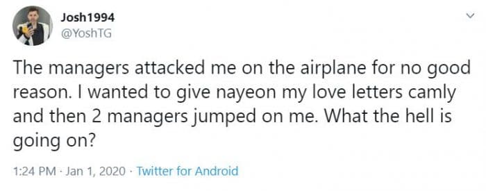 На аккаунте TWICE в Instagram появилось тревожное послание + сталкер Наён оказался в одном самолете с нею