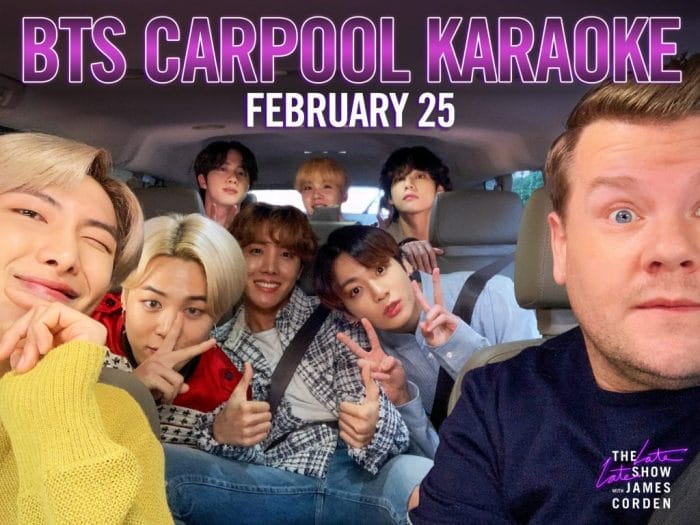 BTS появятся на Carpool Karaoke