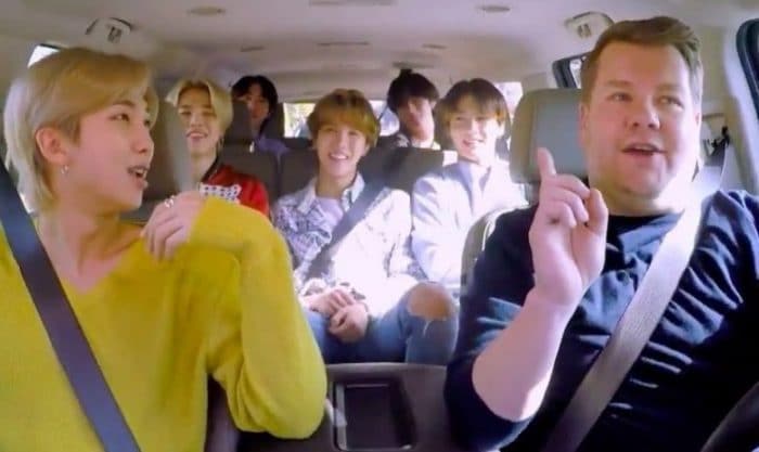 BTS в превью Carpool Karaoke