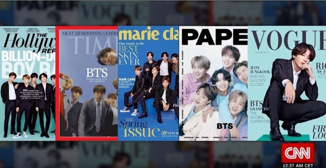 Забавный случай с редакторами CNN: фанмейд обложки журналов с BTS стали реальными?