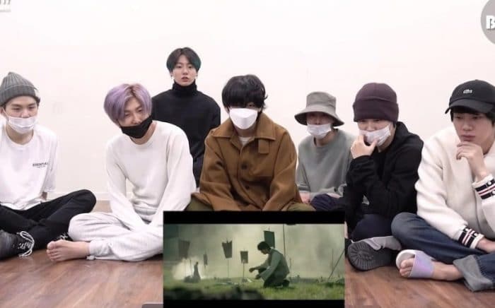 Реакция BTS на их музыкальное видео для "ON"
