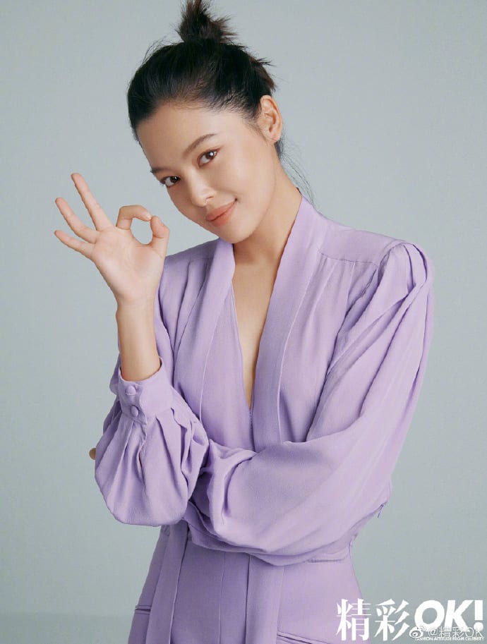 Актриса Синь Чжи Лэй в весенней фотосессии для журнала OK!