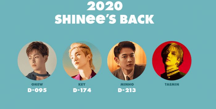 SHINee взволновали своих поклонников обратным отсчетом до «2020 SHINee’s Back»