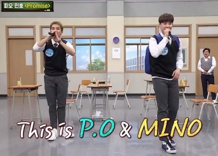 Мино (WINNER) и P.O (Block B) впервые исполнили "Promise" на телевидении
