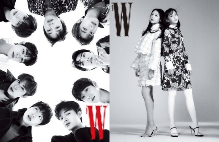 Артисты Woollim приняли участие в совместной фотосессии для нового выпуска "W Korea"
