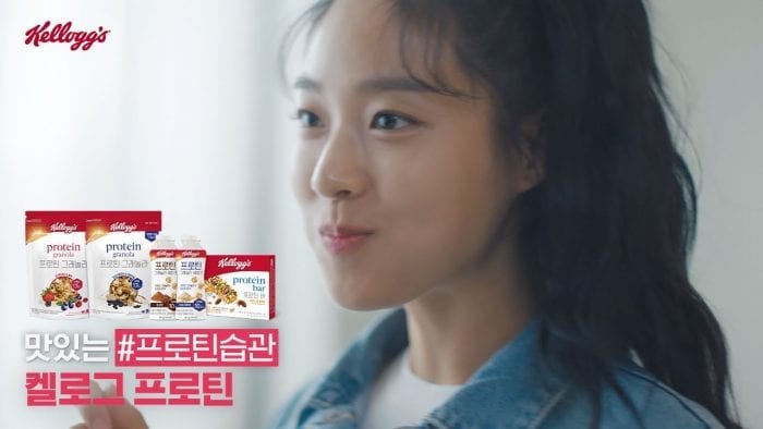 Сольхён из AOA в новой рекламе компании Kellogg Korea