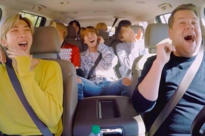 BTS поют "Baby Shark" в бонусном видео Carpool Karaoke