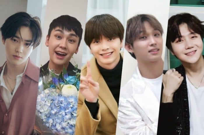 Новые армейские фото Сухо (EXO), Джинхо (PENTAGON) и Ильхуна, Сонджэ и Хёншика из BTOB