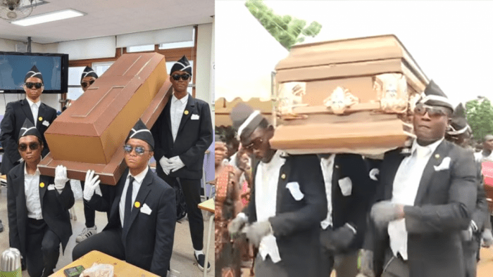 Нетизены критикуют старшеклассников за пародию на гробоносцев из Ганы
