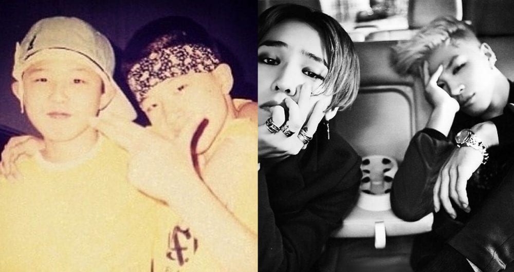Тэян поделился детским фото с G-Dragon в честь дня рождения друга