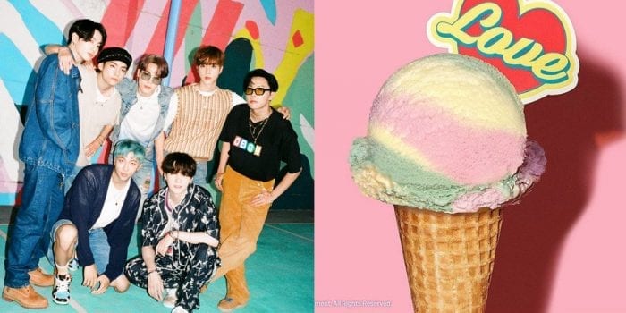 BTS и "Baskin Robbins Korea" предлагают попробовать любовь на вкус