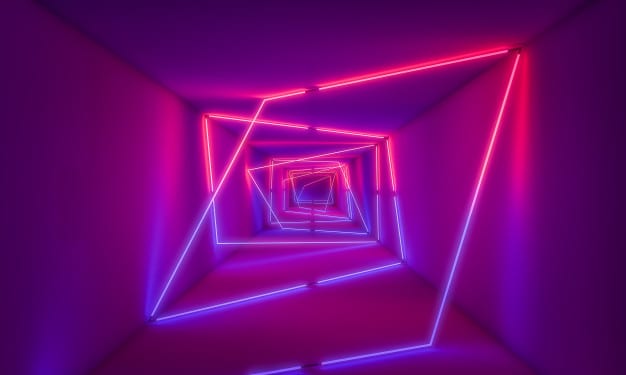 violet neon light in tunnel background 103577 425