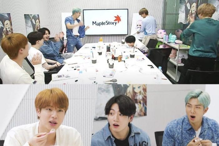 BTS не могут сдержать свою радость от сотрудничества с онлайн-игрой MapleStory