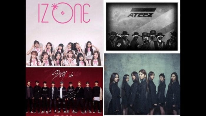 Топ-25 альбомов по числу продаж за первую неделю среди групп четвертого поколения на Hanteo в 2020 году