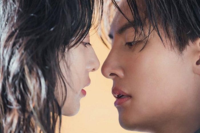 Ким Джи Вон и Джи Чан Ук в секунде от поцелуя в дораме «Путь любви городской пары»