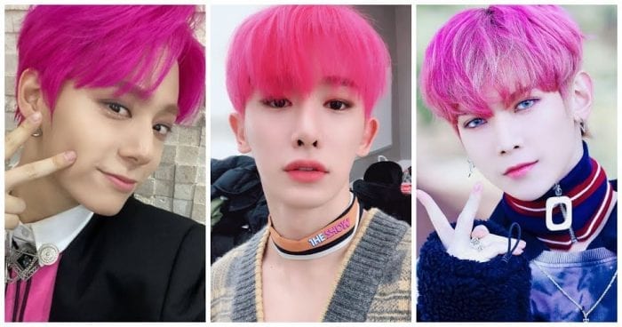 5 парней-айдолов, которые вышли на сцену с ярко-розовыми волосами