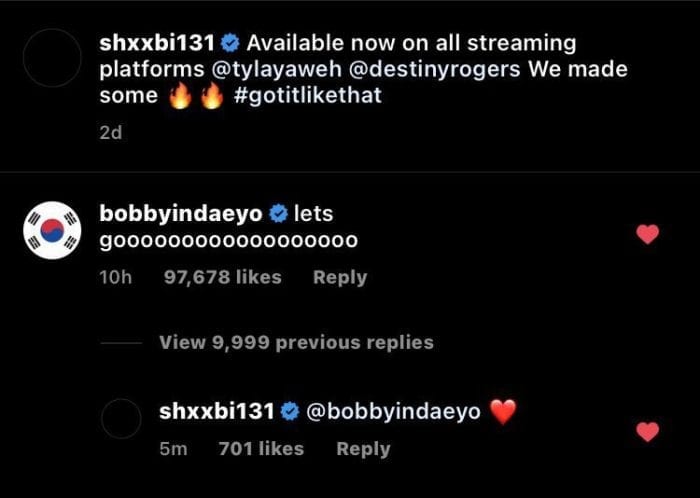 Бобби (iKON) поддержал выход новой песни B.I