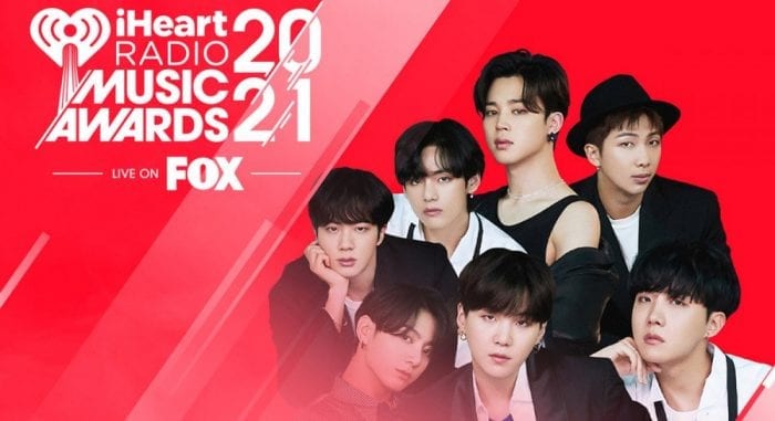 BTS выиграли три награды на 2021 iHeartRadio Awards
