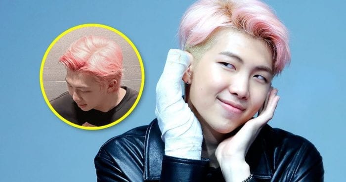 RM из BTS представил новый цвет волос и попал в тренды с фразой "All Men Do Is Lie"