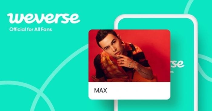 Американский певец MAX присоединился к платформе Weverse