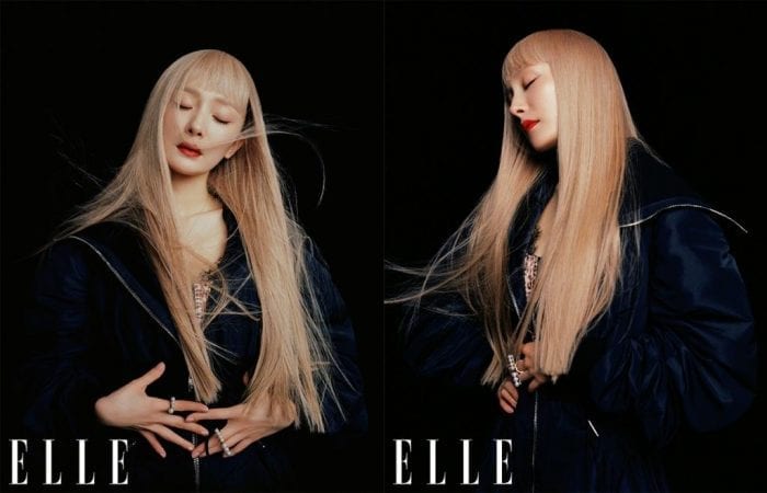 Блондинка Ян Ми в фотосессии для Elle China