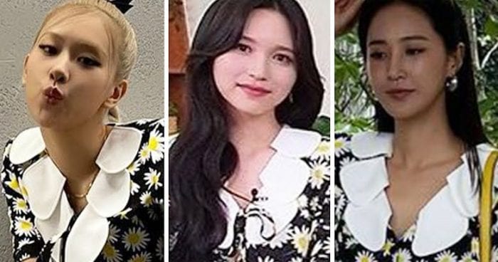 Розэ из BLACKPINK, Мина из TWICE и Юри из Girls’ Generation: одно платье, но разные образы