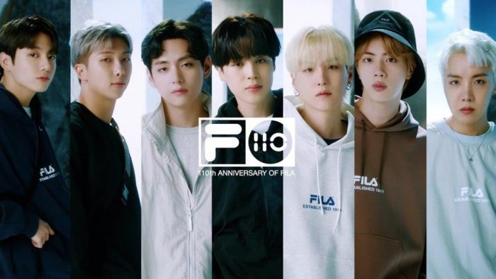 BTS для осенней коллекции FILA Korea